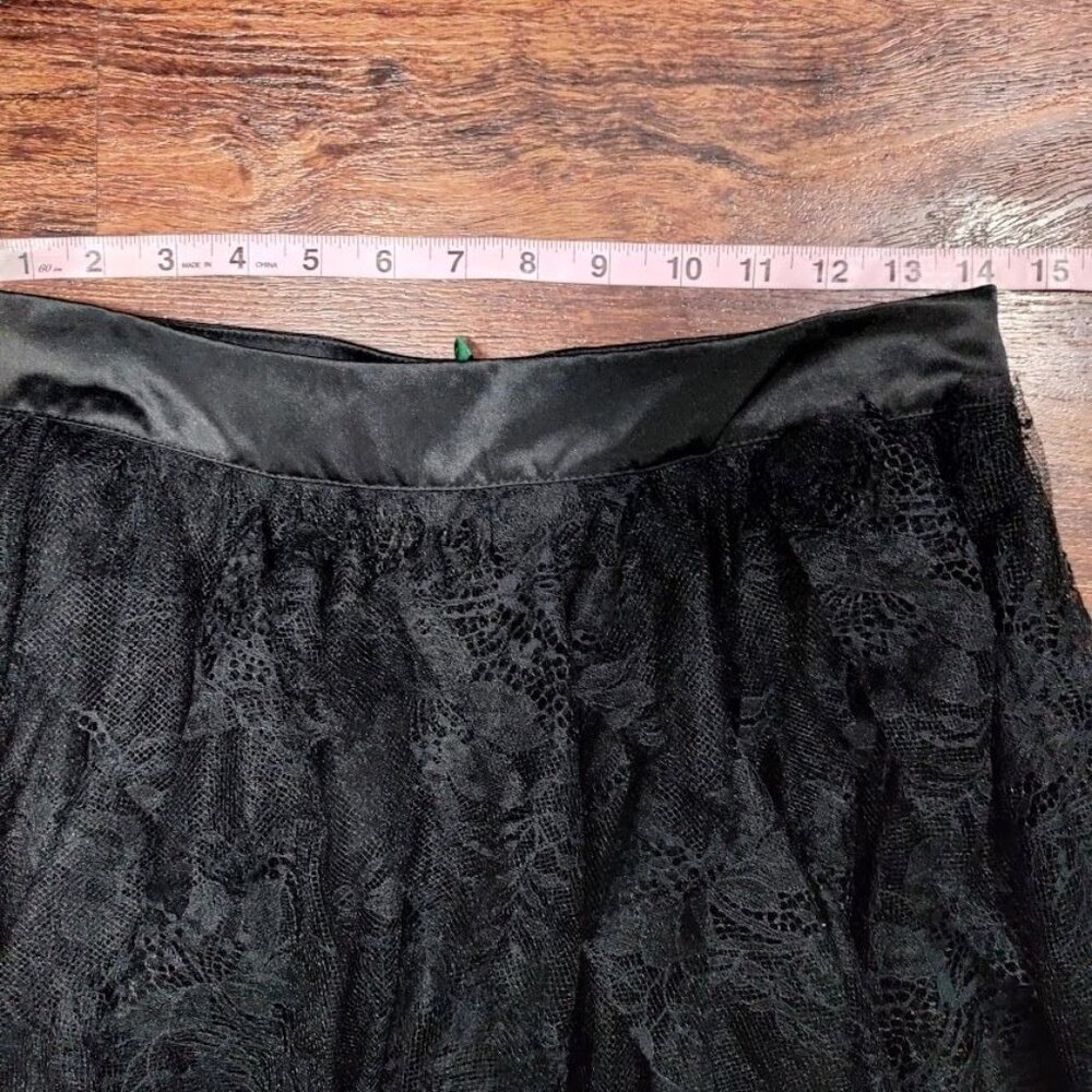 Aqua x Wicked NWT Whimsygoth Steampunk Witchy Y2K Lace Maxi Skirt Black Size M/L - Picture 13 of 14